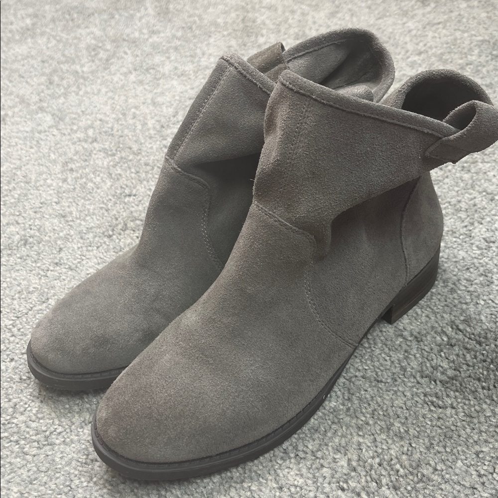 Gray Suede Slouchy Ankle Boots Sole Society Size 7
